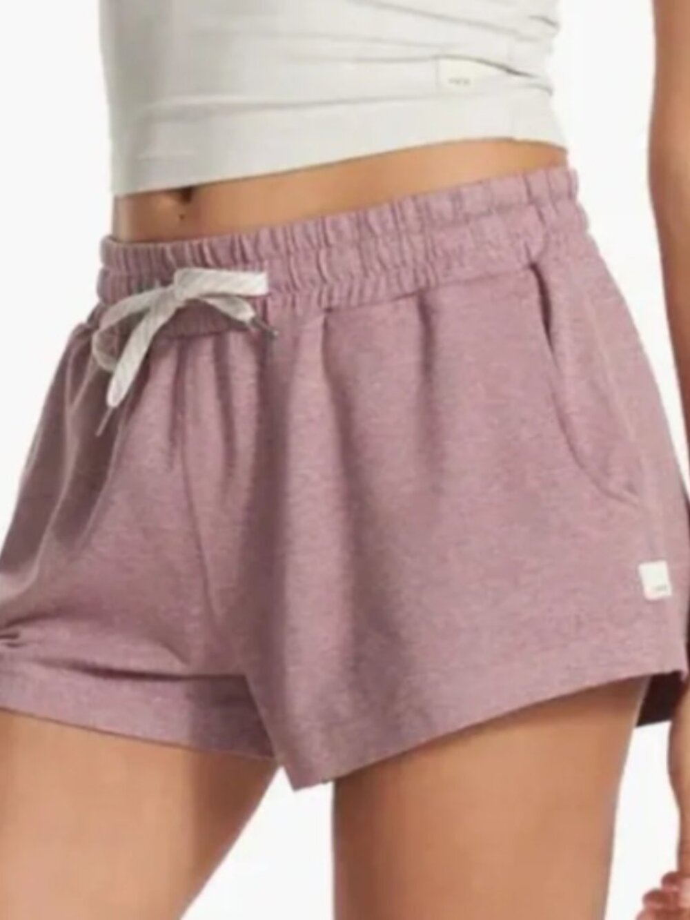 Vuori Women's Halo Performance Short in Heathered Pink Mauve - Size M